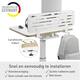 Bureau ophangbord Leitz Ergo met laptophouder