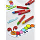 Waskrijt Faber-Castell driehoekig assorti set à 12 stuks