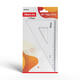 Driehoek Aristo 23620 200mm 30/60graden transparant