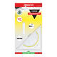 Geodriehoek Aristo 1552 160mm transparant met gele rand