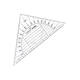 Geodriehoek Aristo 1550 160mm flexibel transparant