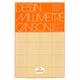 Millimeterpapier Canson bruingeel bedrukt 50vel 72gr A3 wit