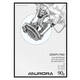Millimeterblok Aurora A4 50 vel 90 gram blauw