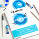 Aquarelpapier Canson Graduate Watercolour 20vel 250gr A5 natuurlijk wit