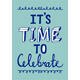 Kaarten Time to Celebrate uitnodigingen 5 stuks blauw