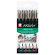 Brushpen Sakura Pigma Brush set à 6 stuks zwart