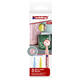 Paintmarker edding 751 op oliebasis 1-2mm pastel assorti 3 stuks
