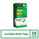 Plakband Scotch Magic 810 19mmx33m onzichtbaar mat 12+2 gratis