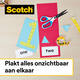 Plakband Scotch 665 12mmx6.3m dubbelzijdig + afroller