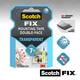 Plakband Scotch dubbelzijdig 19mmx1.5m transparant