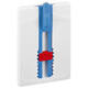 Klevende spijker tesa® canvas- behang en pleisterwerk 2kg wit 2 stuks
