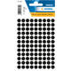 Etiket HERMA 1849 rond 8mm zwart 540 stuks