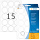 Etiket HERMA 2277 rond 32mm transparant 240 stuks