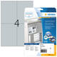 Etiket HERMA 4216 105x148mm weerbestendig zilver 100 stuks