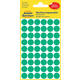 Etiket Avery 3143 rond 12mm groen 270 stuks