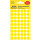 Etiket Avery 3144 rond 12mm geel 270 stuks
