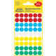 Etiket Avery 3088 rond 12mm assorti 270 stuks
