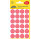 Etiket Avery 3172 rond 18mm lichtrood 96 stuks