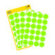 Etiket Avery 3174 rond 18mm lichtgroen 96 stuks