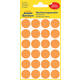 Etiket Avery 3173 rond 18mm lichtoranje 96 stuks