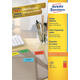 Etiket Avery 3470 210x297mm A4 rood 100 stuks