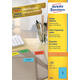 Etiket Avery 3471 210x297mm A4 blauw 100 stuks