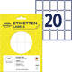 Etiket Avery 3321 32x23mm wit 560 stuks