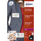 Naambadge etiket Avery L4786-20 80x50mm rood kader 200 stuks