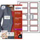 Naambadge etiket Avery L4786-20 80x50mm rood kader 200 stuks