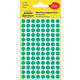 Etiket Avery 3012 rond 8mm groen 416 stuks