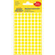 Etiket Avery 3013 rond 8mm geel 416 stuks
