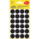 Etiket Avery 3003 rond 18mm zwart 96 stuks