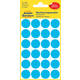 Etiket Avery 3005 rond 18mm blauw 96 stuks