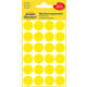 Etiket Avery 3007 rond 18mm geel 96 stuks