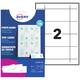 Tafelnaambord Avery L4795-20 180x60mm wit 20 stuks