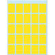 Etiket herma 3661 15x20mm geel 125stuks