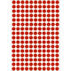 Etiket HERMA 2212 rond 8mm rood 5632 stuks