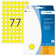 Etiket HERMA 2231 rond 13mm geel 2464 stuks