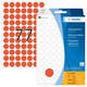 Etiket HERMA 2232 rond 13mm rood 2464 stuks