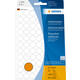 Etiket HERMA 2234 rond 13mm fluor oranje 1848 stuks