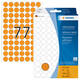 Etiket HERMA 2234 rond 13mm fluor oranje 1848 stuks