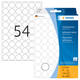 Etiket HERMA 2240 rond 16mm wit 1728 stuks