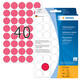 Etiket HERMA 2256 rond 19mm fluor rood 960 stuks