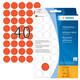 Etiket HERMA 2252 rond 19mm rood 1280 stuks
