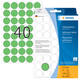 Etiket HERMA 2255 rond 19mm groen 1280 stuks