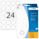 Etiket HERMA 2260 rond 25mm wit 768 stuks