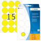 Etiket HERMA 2271 rond 32mm geel 480 stuks