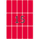 Etiket HERMA 2416 20x50mm fluor rood 360 stuks