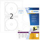 Etiket HERMA 8624 CD 116mm wit opaqua 20 stuks