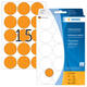 Etiket HERMA 2274 rond 32mm fluor oranje 360 stuks